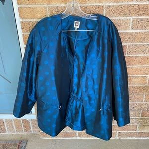 Anne Klein Fancy Teal Evening Jacket